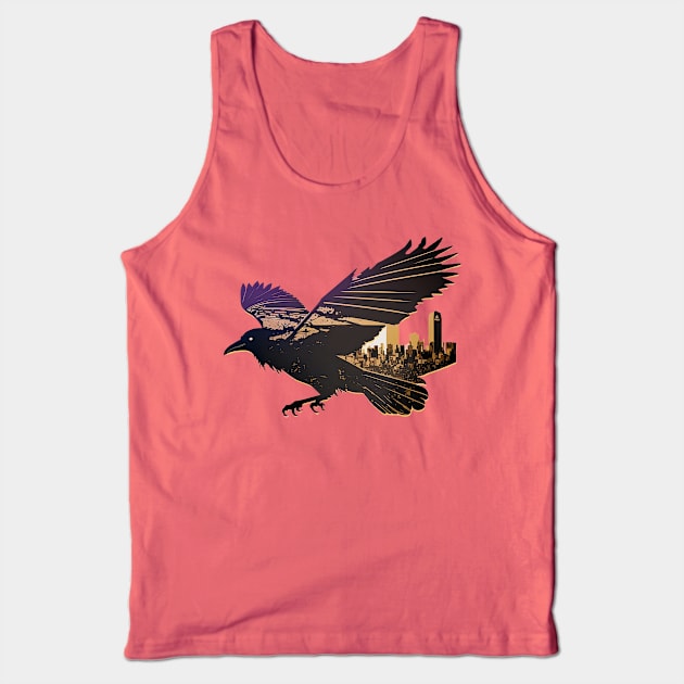 Baltimore Raven City Skyline in Silhouette Tank Top by 20th Century Tees